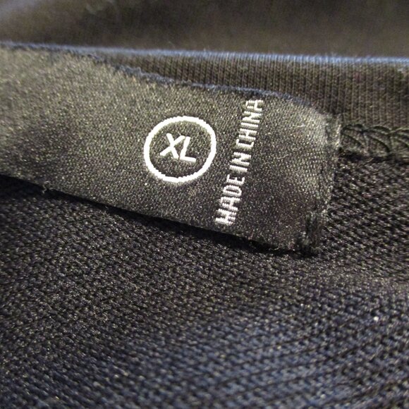 Hudson Jeans Men X Large Black Zipper Back Business Party Short Sleeve Shirt - Picture 6 of 7